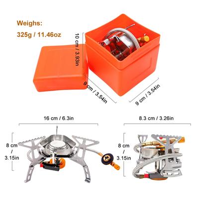 Camping Tourist Burner Big Power Gas Stove Cookware Portable Furnace Picnic Barbecue Tourism Supplies Outdoor Recreation