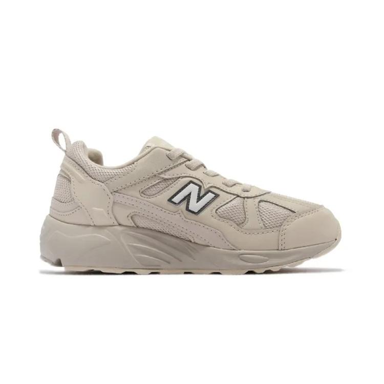 New Balance NB 878 Sports Cushioning, Wear Resistant Low top Kids' Running Shoes Milk Tea Children Aged 3 7 Years Old PV878KOB
