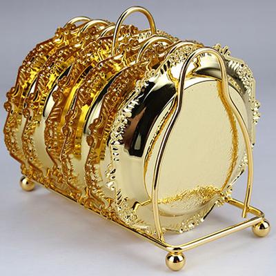 6 Teile/satz Wärme Untersetzer Halterung Beständig Legierung Kaffee Matte Tasse Tee Pad Geschirr