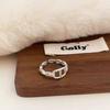 Pig Nose Open Ring - Women's Trendy Cool Style Index Finger Ring with Niche Design and Light Luxury Aesthetic