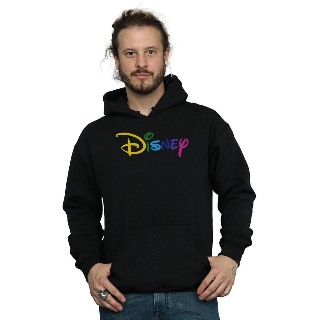 Disney Mens Colour Logo Hoodie