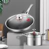 KOBACH 304 Stainless Steel Cookware Set (Wok & Soup Pot)