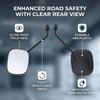 Handlebar Bike Mirrors HD Wide Vision Adjustable Angle Universal Bicycle Rear View Mirror for Motorcycle Bikes 8mm