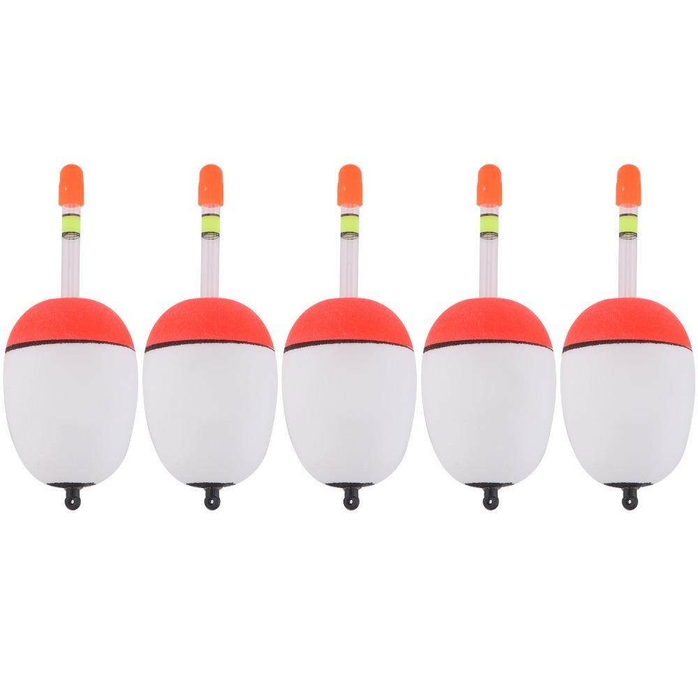 5PCS EVA Foam Fishing Slip Bobbers Long-range Casting Multiple Specifications Fish Floats Lightweight Lightwieght