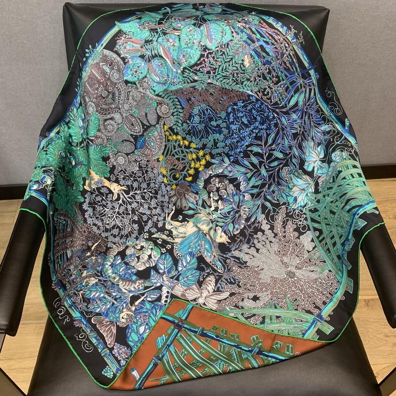 Spring new double-sided heterochrome heavy 18 mmi silk twill 90 square scarf mulberry silk silk scarf scarf women 88*88cm