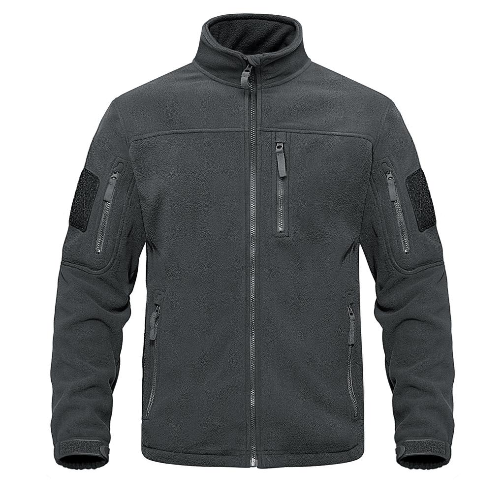 FiveFive Fleecová bunda Zateplené pracovné kabáty Pánske Vrecká na zips Bunda Turistika Tréning Outwear Vetrovka