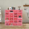 24 packaged flip drawer style shoe boxes with diagonal round holes, large romantic powder