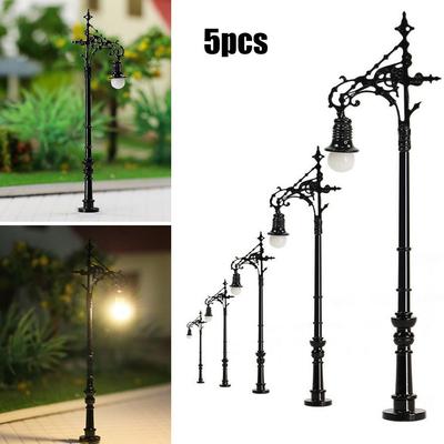 N Gauge Lamp Lamps Parts Railway Street Lamp Supplies 1: 160 5Pieces