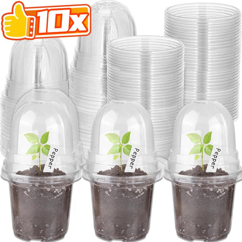 10/5 Stück Anzuchttöpfe Samenanzucht Wachstums-Nährstoffbecher Blumenpflanzenbehälter Garten Mini-Blumentopf Hausgartenwerkzeuge