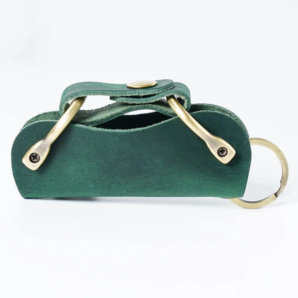 Leather Key Holder for Car Keys Keychain Mens Keys Organizer Pocket Compact Keychain Case & Cover EDC Smart Keyholder Keycase