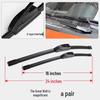 Great Wall Coolcar Boneless Wiper Blades - Universal Front & Rear Rubber Strips