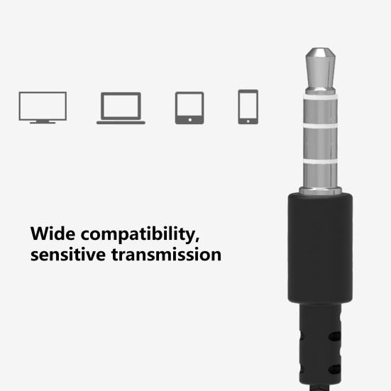 Wired Earphone with Mic-phone Stereo Surround Heavy Bass Stable Signal Universal Music Game Call Function 3.5mm Jack