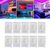 10pcs Transparent LED Strip Connectors 10mm Solderless LED Connectors  Home Use