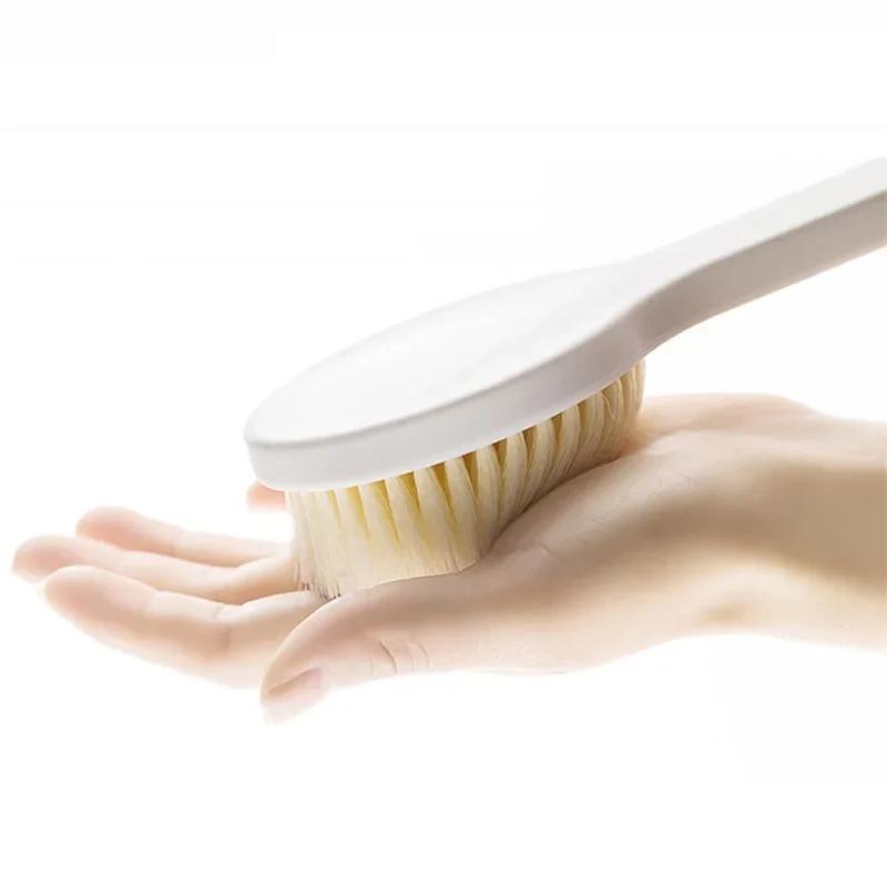 Long Handle Back Brush for Shower Soft Bristles Body Exfoliating Bath Brush Skin Health Shower Back Scrubber Bath Supplies