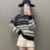 Women's Fashionable European Style Soft Cashmere Sweater, Thick Loose Knit Pullover for Autumn/Winter
