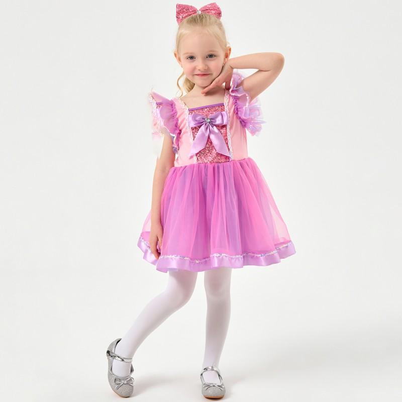S-XL Robe de Princesse pour Enfants Spectacle Halloween Cosplay Filles 110-150cm