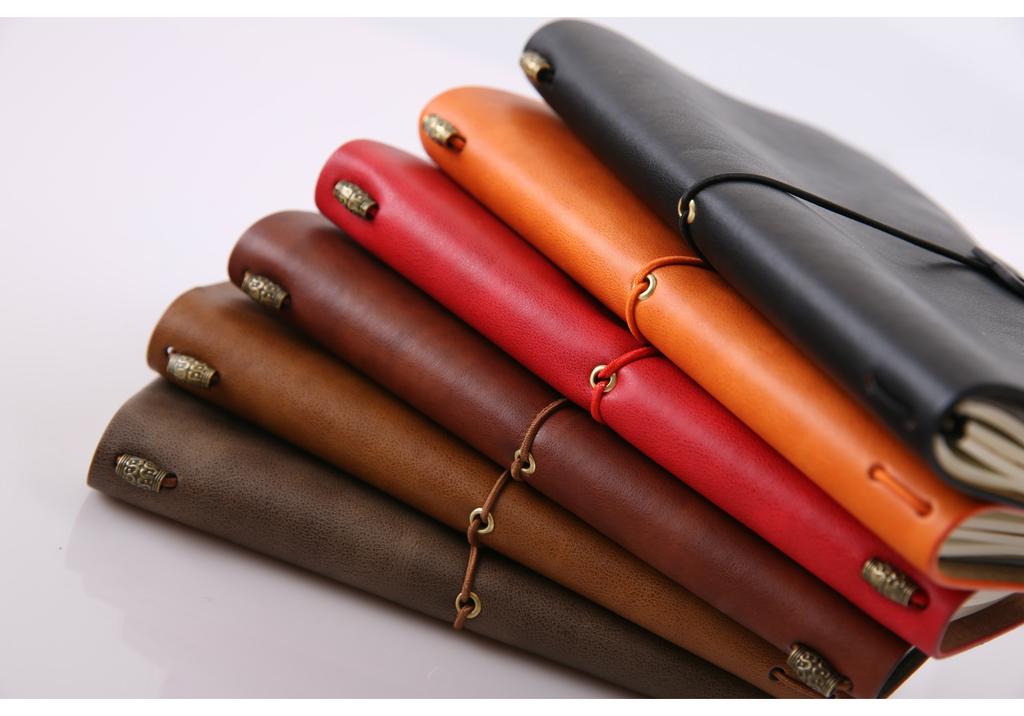 A5 A6 PU Leather Notebook Handmade Vintage Diary Journal Sketchbook Planner TN Travel Notebook Cover