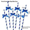 Disposable Paper Straw Bow for Children's Birthday Cupcake Decoration