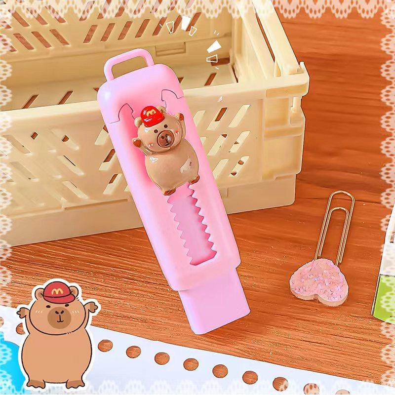Kawaii Stationery Aesthetic Stationery Office Supplies School Items Gift for Kids Eraser Cute Capybara Eraser Funny Rubber