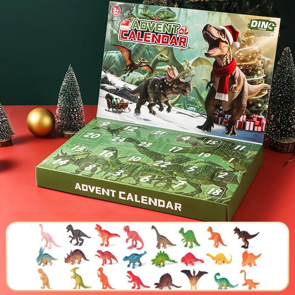 Dinosaur 24 Days Christmas Countdown Calendar Dinosaur Toys Advent Countdown Calendar Xmas Gifts for Boys Girls Toddlers