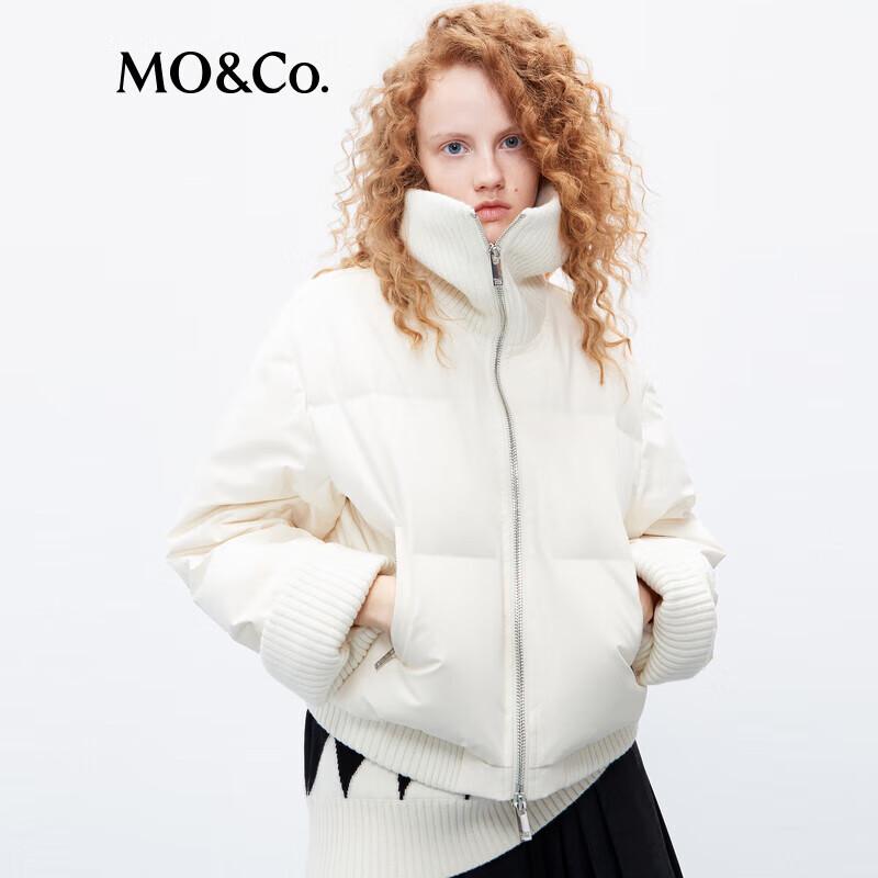 MO&Co. Women's Big Lapel 90% Duck Down Short Jacket