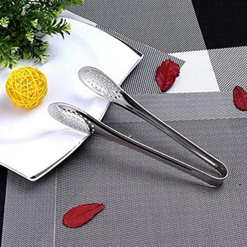 Stainless Steel Food Tongs BBQ Kitchen Cooking Food Serving Buffet Utensil Clip