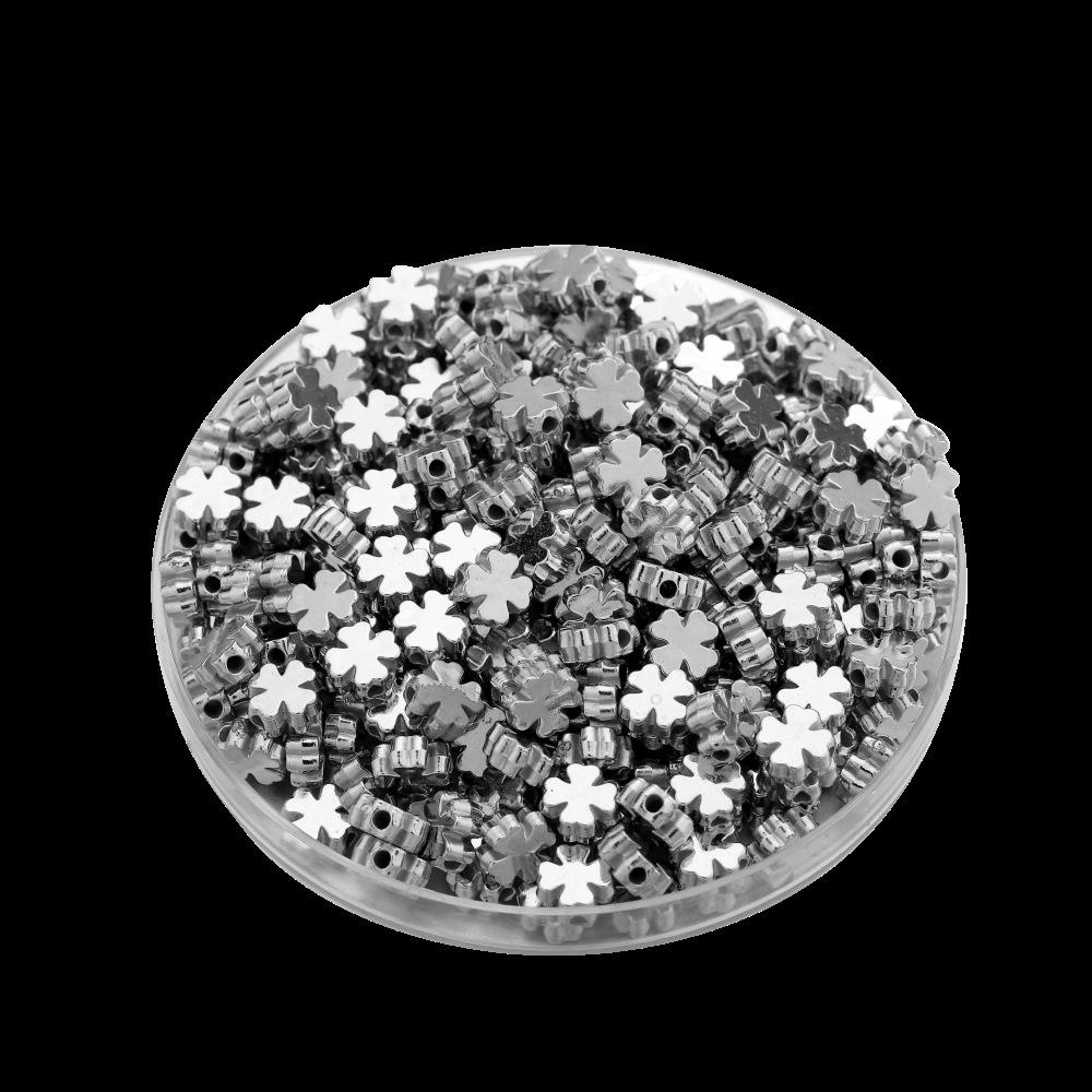 

Гальванізовані металеві намистини-роздільники CCB у формі серця, метелика та конюшини для браслетів.