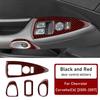 Echte Weiche Kohlefaser für Chevrolet Corvette C6 2005 2006 2007 2008 2009 2010 2011 2012 2013 Türfenster-Knopfpanel Aufkleber