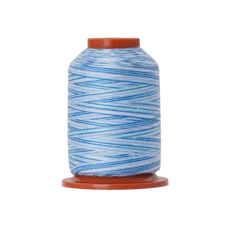 DIY Home Sewing Machine Thread Colorful Polyester Thread, Rainbow Small Roll Colorful Thread Hand Sewing Thread 402 Sewing Thread