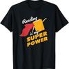 Reading Is My Superpower Fun Cute Book Hero T Shirt