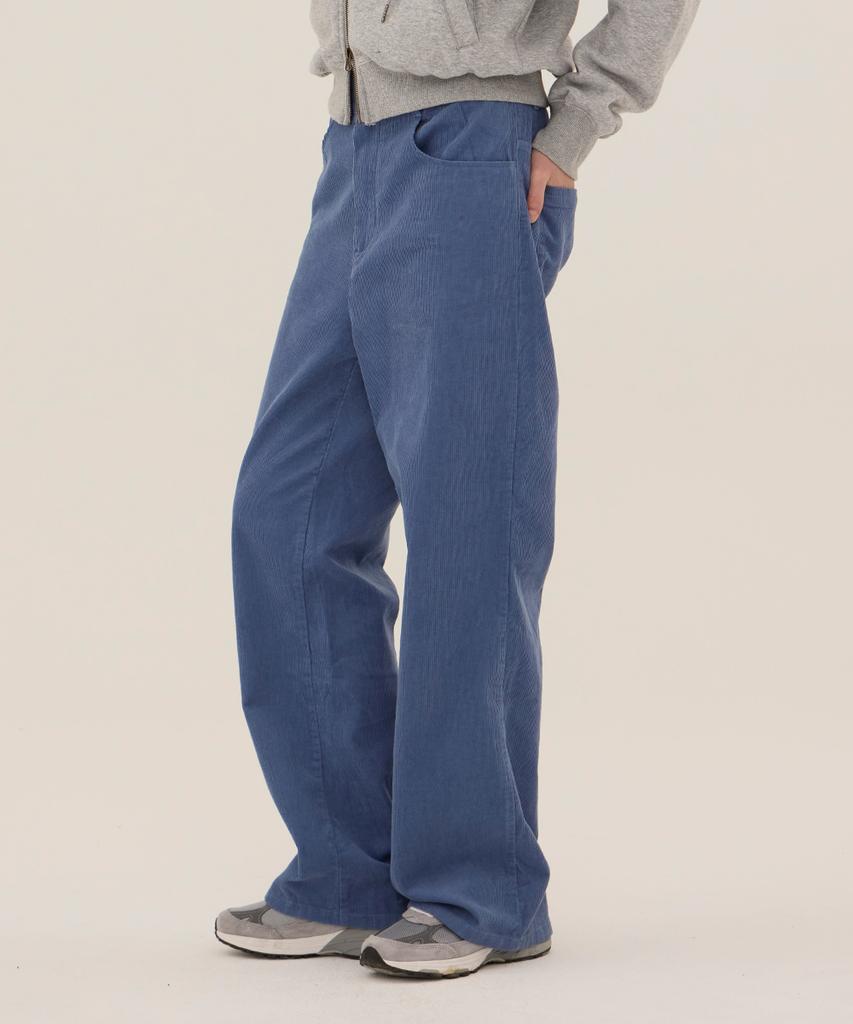 DANGLEDROP Dgdp Corduroy Standard Wide Pants_Blue