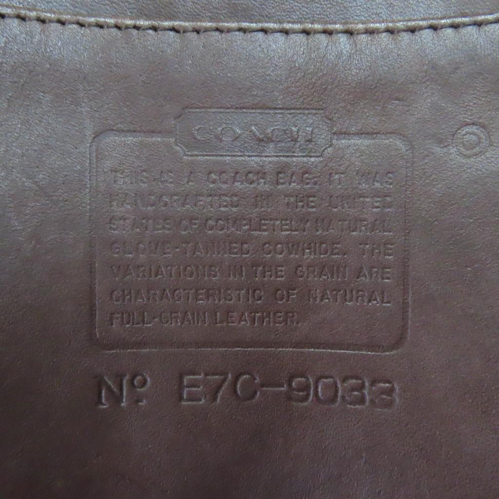 Coach Umhängetasche Ergo Old Globe Halb-Schulter Braun Leder Damen 9033 Gebraucht