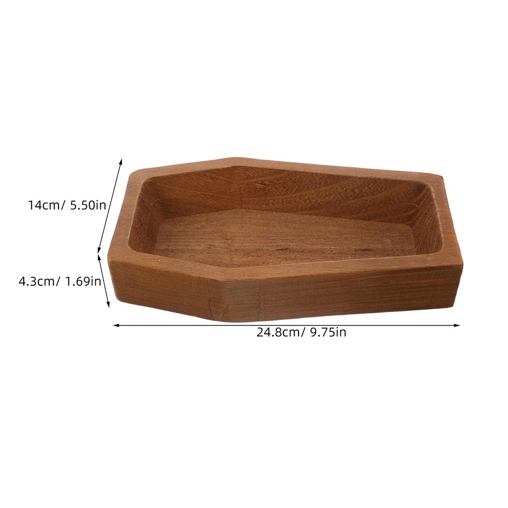 Wood Coffin Shaped Halloween Serving Tray Rustic Fruit Snack Appetizer Platter Holiday Party Platter Wood Decorative Tray