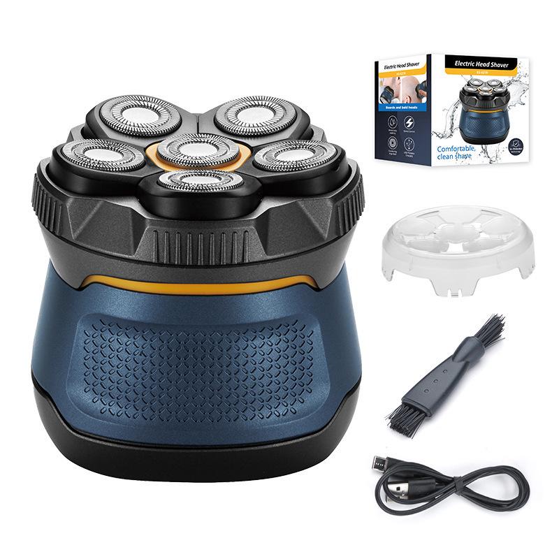 

Men s 6D Bald Head Electric Shaver: Magnetic Blade, Washable, High-Power Beard Clipper Standard
