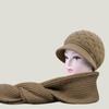 Hat Women's Winter Knitted Hat Thickened Plush Cold-proof Cap Ear Protector Versatile Fashion Warm Wool Hat