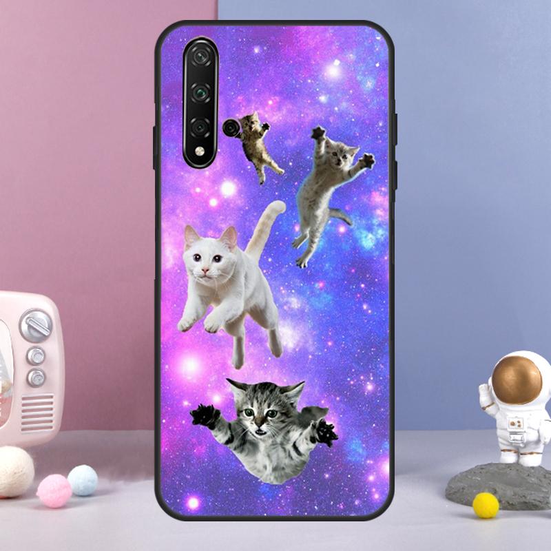 Cat In Space For Huawei Nova 12i 12s 11i 8i 7i 9 10 SE Y60 Y61 Y70 Y72 Y73 Y90 Y91 P20 P30 P40 Lite Case