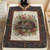 Cat Flower Print Flannel Blanket, High Quality Comfortable for All Seasons, Home Decor, Warmth and Comfort, Perfect for Christmas Gifts44