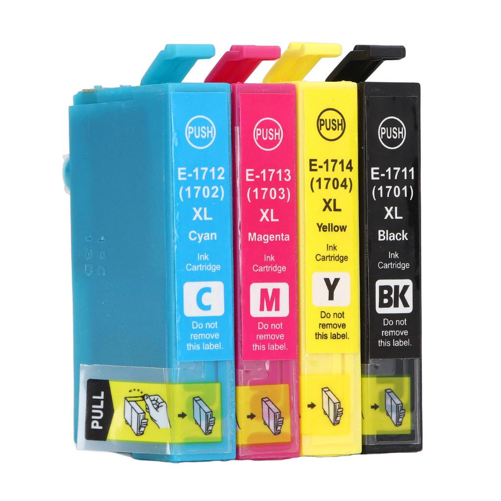4PCS Printer Ink Cartridge Colorfast Clear Printing Large Capacity Ink Cartridge Replacement for XP 33