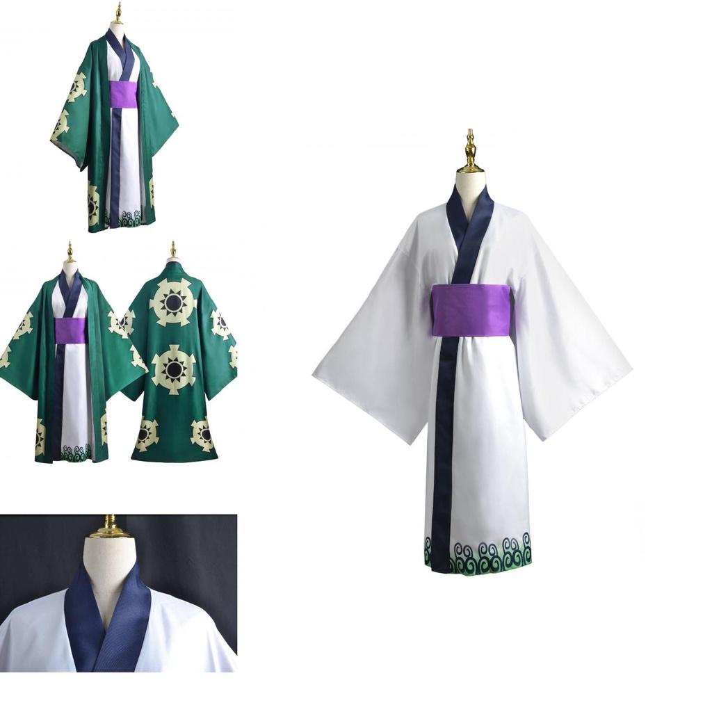 One Piece Roronoa Zoro Wano Land Cosplay Kostüm Kimono Für Männer Und Frauen