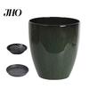 Resin Flower Pot Deep Imitation Ceramic Plant with Drainage Hole Monstera Unique Planter Saucer for Indoor Outdoor Plants Home Garden Office