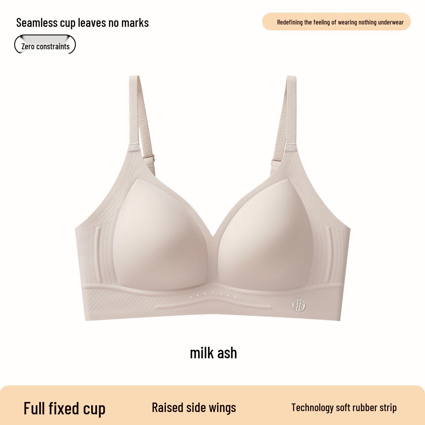 

Бесшовный спортивный бюстгальтер: Телесный, Подтягивающий, Против провисания, Легкий, Непрозрачный, Женское нижнее белье L (105-120 lbs) 36/80ABC