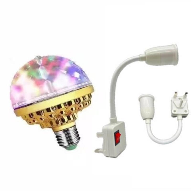 RGB Stage Magic Ball Light 360° Full Rotation Color Changing USB Plug for Bar Club DJ Show Anniversary Party Decor