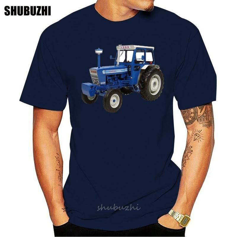 Old Fords Tractor Blue T Shirt Interesting Trend Tee Shirt Spring Autumn Streetwear  Design Breathable Shirt
