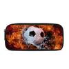 Formulation of World Cup football printed pencil bag with horizontal zipper and large-capacity stationery bag