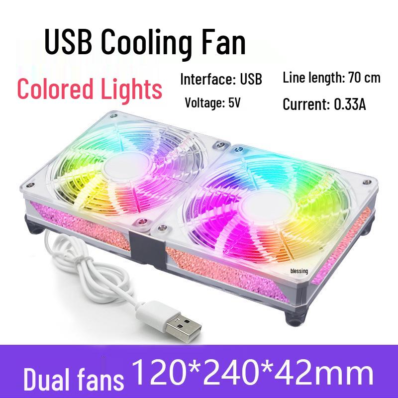 Leiser USB 12CM Axiallüfter für Router, Laptop und Gehäuse, 5V 12025