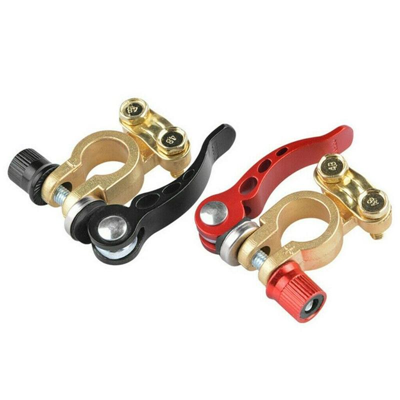 2Pcs Battery Terminals Connectors Clamps Quick Release for Caravan Car Van 12V