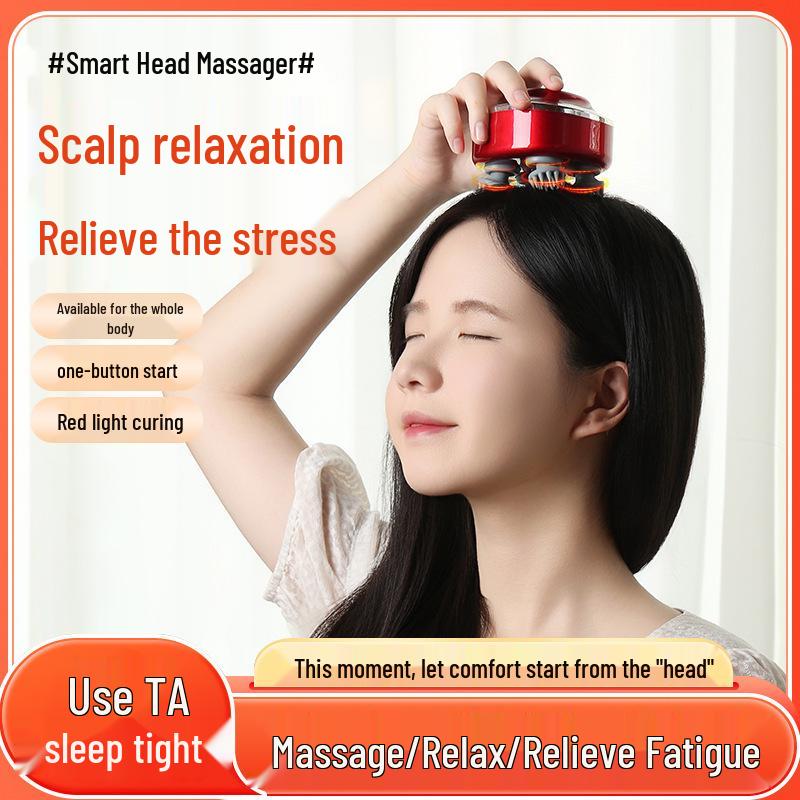 Mini Handheld Multi-Functional Smart Body Head Massager with Multi-Point Stimulation