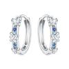 925 Sterling Silver Inlaid Zircon Butterfly Earrings Insect Element Original Design Women's Fashion Party Jewelry Gift Ear Loops