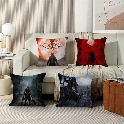 Fantasy Bloodborne Videospiel Kissenbezug Toon Geschenk Kissenhülle Schlafzimmer Zuhause Sofa Stuhl Sitz Dekoration Kissenhülle