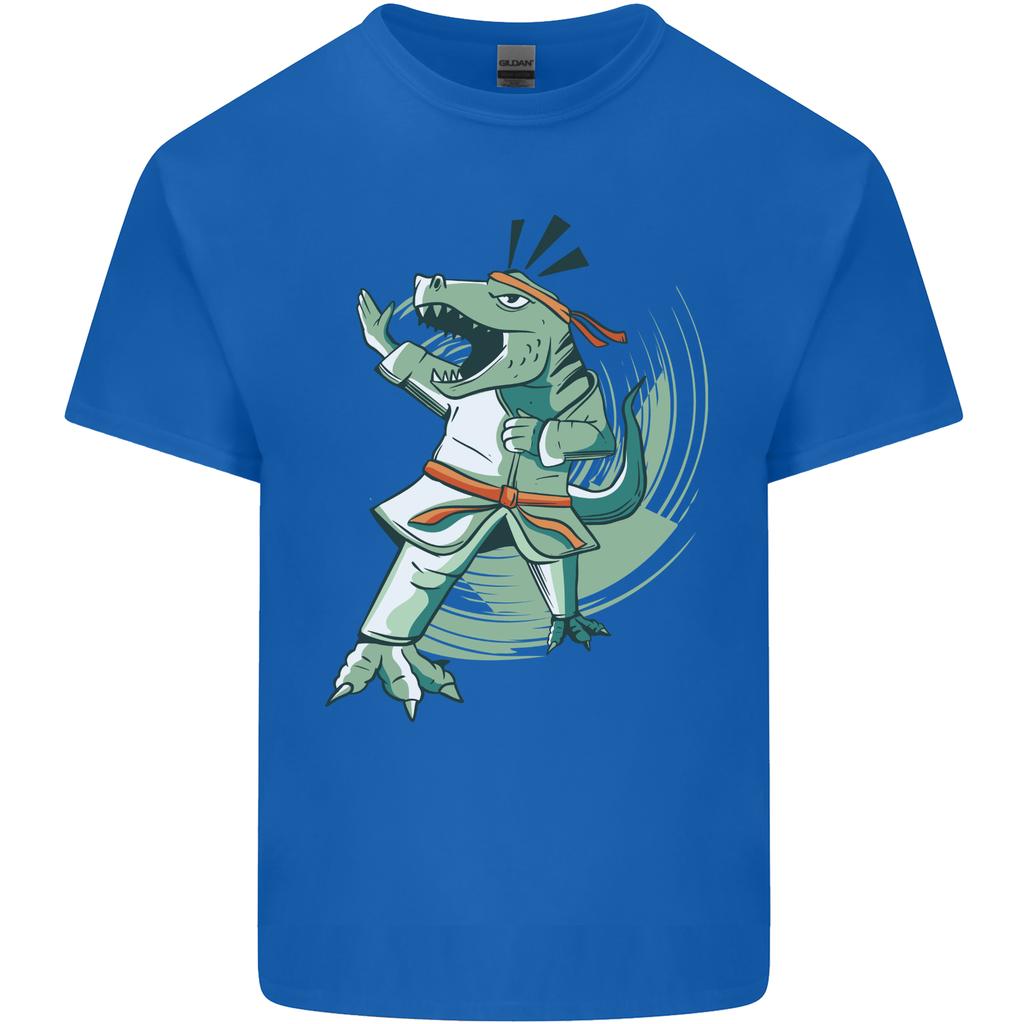 Karate TRex Dinosaur Unisexs Light Cotton TShirt